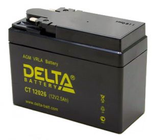 Delta CT12026 аккумулятор, для мотоциклов, для скутеров, для квадроциклов, для снегоходов, аккумуляторы автомобильные, аккумулятор для автомобиля, аккумуляторы varta, аккумулятор для авто, гелевые аккумуляторы, гелевых аккумуляторов, купить аккумулятор д